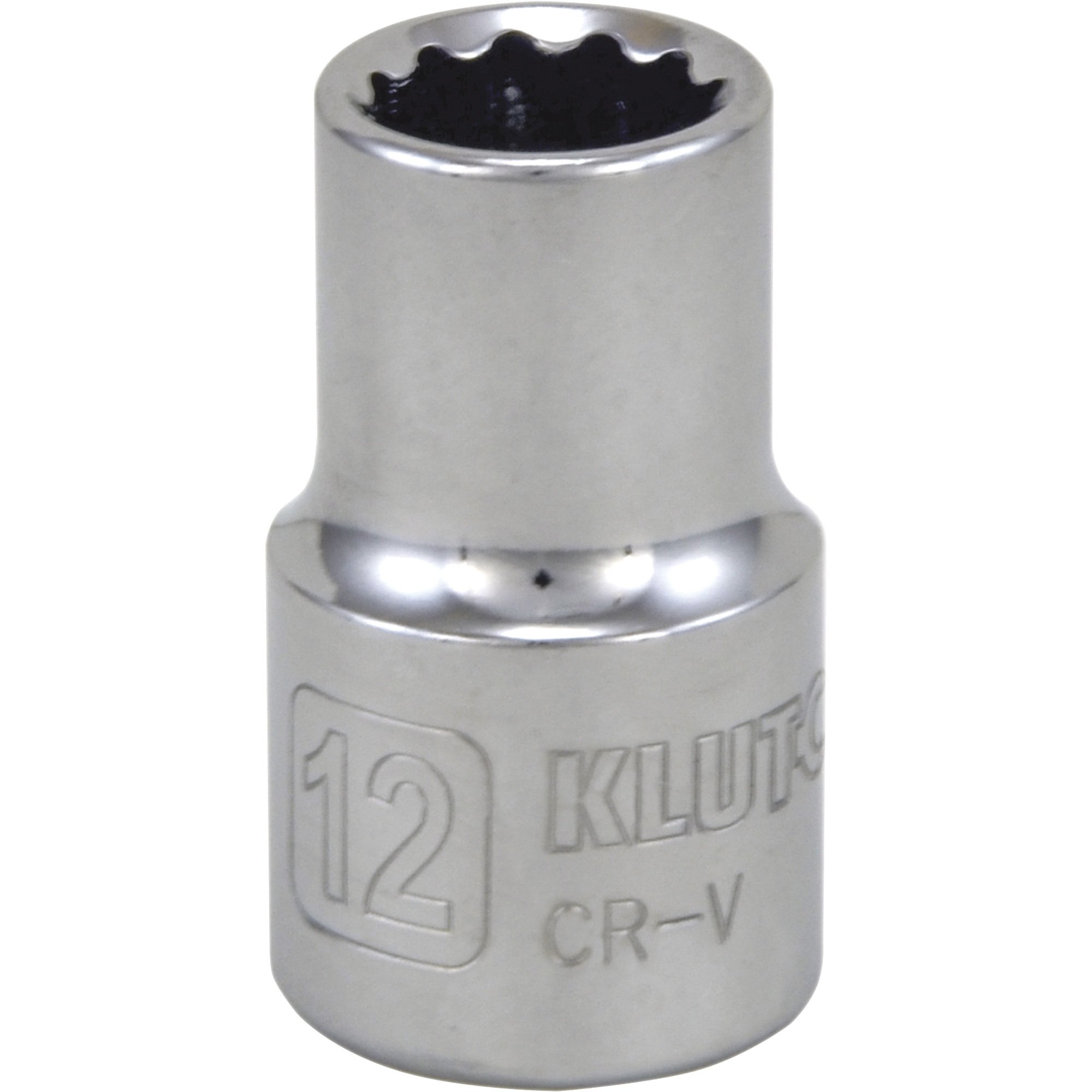 Klutch Socket — Metric, 1/2in.-Drive, 12-Pt.